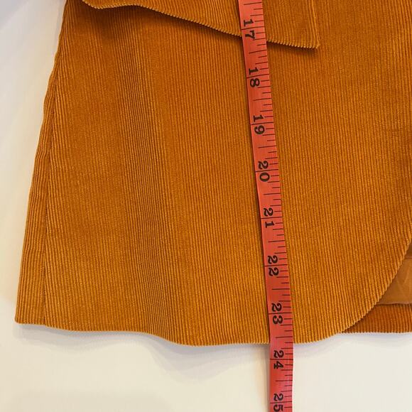 Vintage Banana Republic Corduroy Blazer Size 0 Pumpkin Orange Y2K - Picture 16 of 16